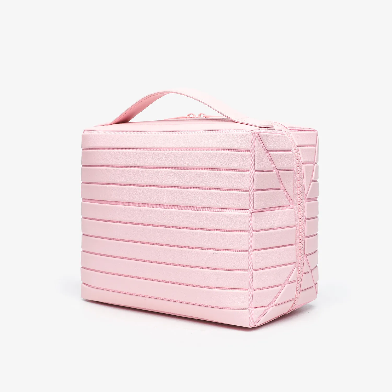 2025年新款几何菱格化妆包女大容量分区旅行通勤贝壳包条纹收纳包