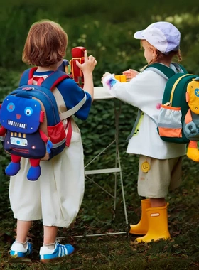 VABC儿童双肩包女孩男孩宝宝户外出游轻盈减负背包童趣可爱外出包