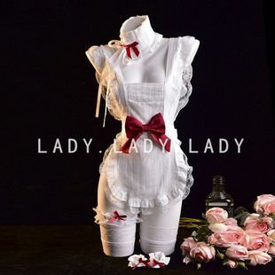 Lady性感睡裙女仆可爱女佣cos制服纯欲蝴蝶结睡衣诱惑qqny内衣