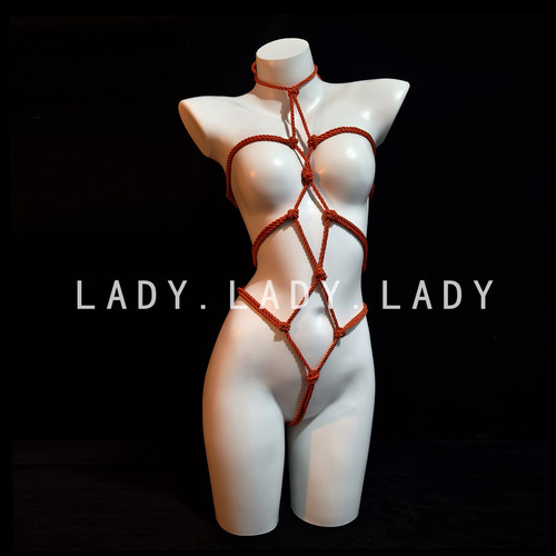 Lady内衣性感绑带镂空绳子制服大尺度连体束缚衣诱惑情趣纯欲qqny