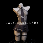 Lady性感睡裙学妹jk制服镂空透视cos套装 纯欲诱惑趣情qqny内衣女