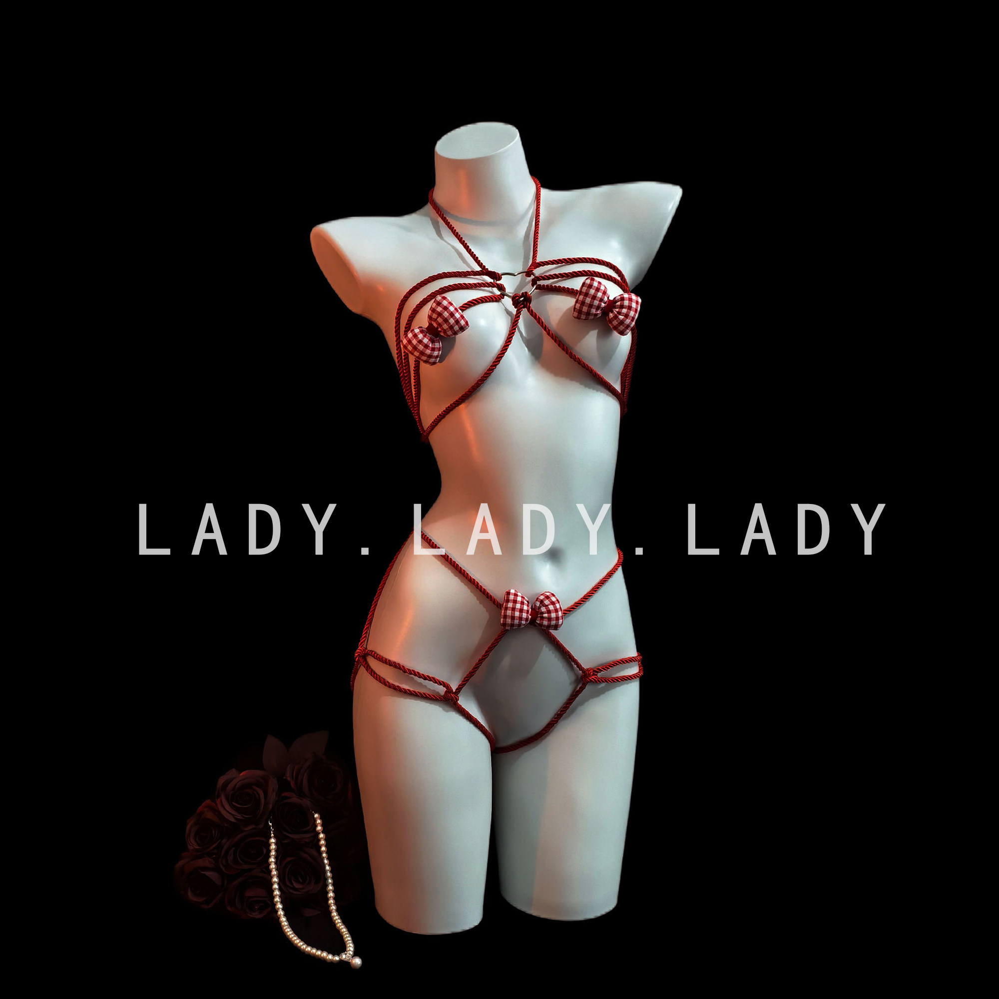 Lady束缚感绳衣绑带捆绑情侣道具约会战衣情调趣味制服qqny内衣