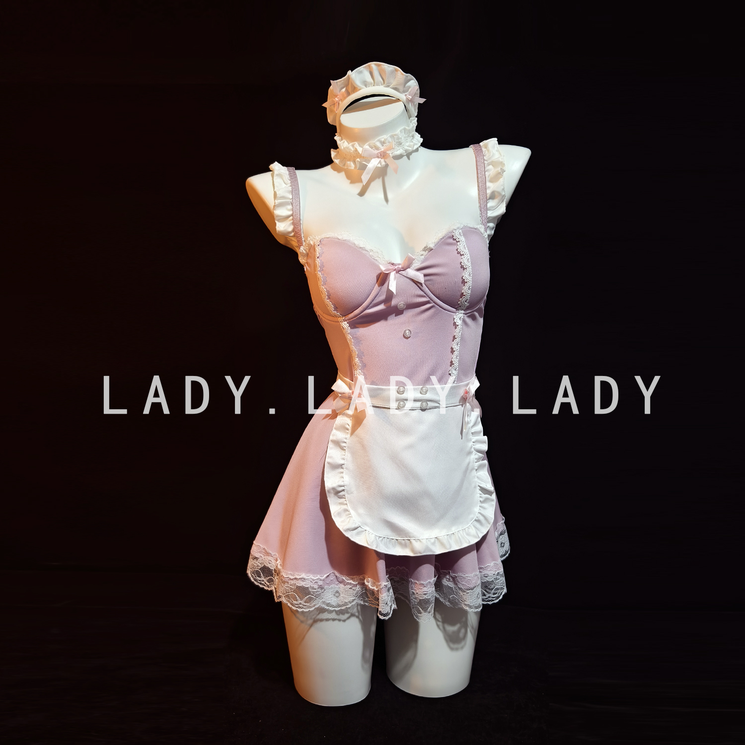 Lady性感睡衣小胸带胸垫女仆纯欲制服睡裙战袍趣情诱惑qqny内衣女