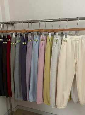 25年冬款韩国奥粒绒女士束脚卫裤小个子韩版休闲柔软百搭运动裤子