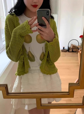 现货 韩国东大门fure可爱清爽百搭休闲四个梨子舒适圆领短袖T恤