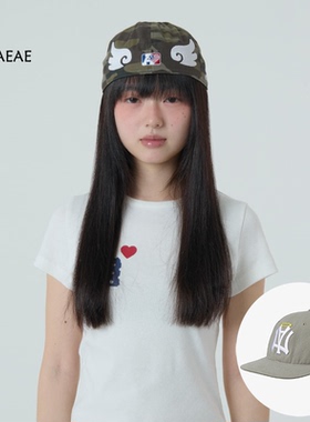韩国25春夏aeae翅膀星星迷彩刺绣运动平檐棒球帽子鸭舌帽韩版男女