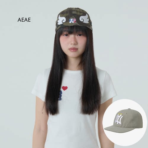 aeae翅膀星星迷彩韩版平檐棒球帽