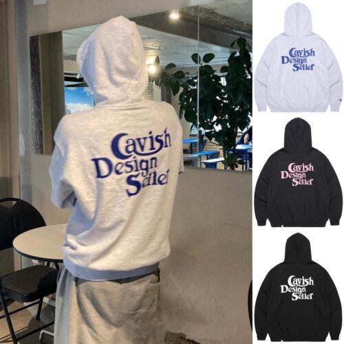 CAVISH姜涩琪同款字母连帽卫衣潮