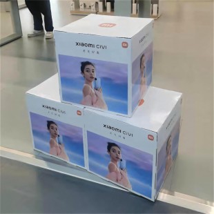 供应手机卖场活动新品发布展示堆码箱卡扣式组装可拆卸折叠易运输