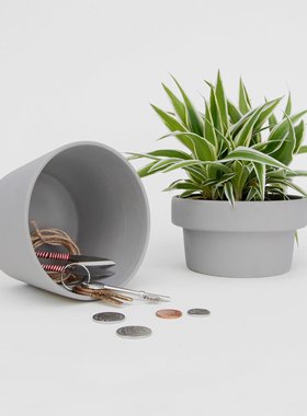 英国SUCK UK盆栽储物罐Plant Pot Hideaway花盆钥匙杂物收纳罐