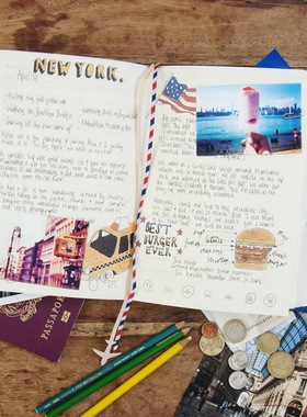 英国SUCK UK 旅行日记本My Travel Journal 创意记事记录本