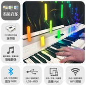 钢琴灯带特效发光灯条电子琴键盘跟弹亮灯智能提示灯光盒蓝牙midi