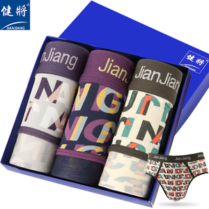 健将竹纤维宽边中腰三角裤