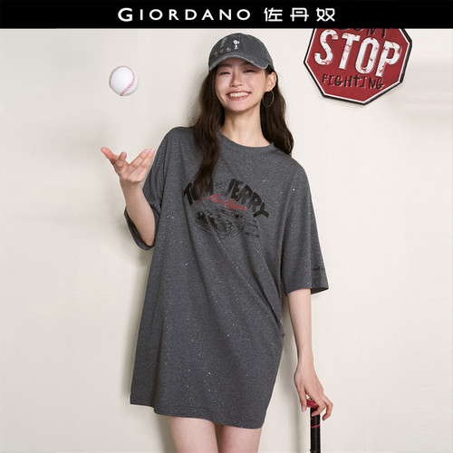 GiordanoT恤裙细闪连衣裙
