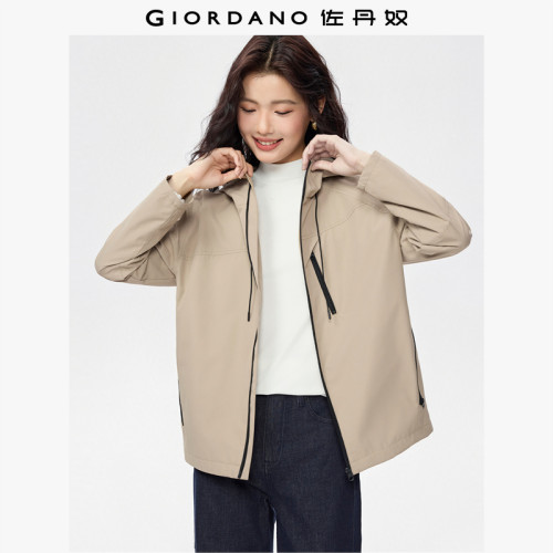 Giordano户外多口袋短外套风衣