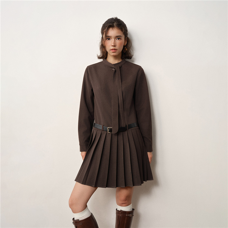 Giordano/佐丹奴百褶连衣裙