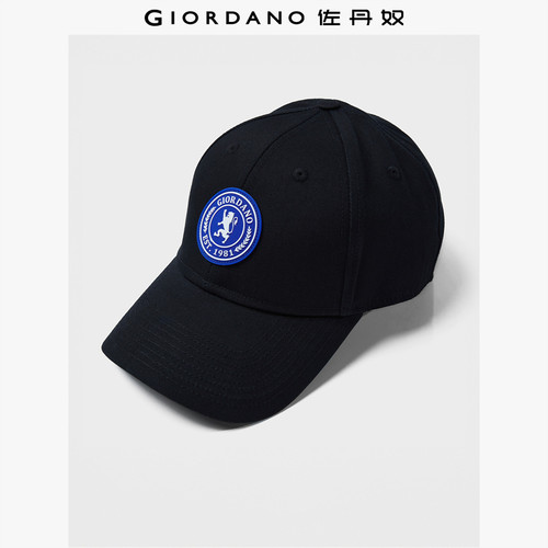 Giordano鸭舌帽四季胶章帽子