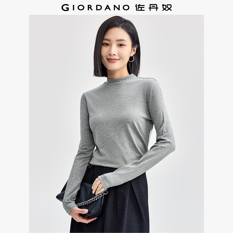 Giordano长袖日常常规T恤