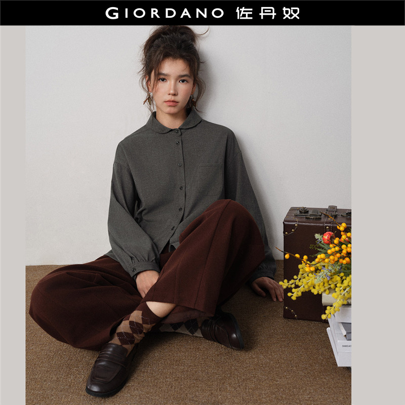 Giordano/佐丹奴宽松长袖衬衫