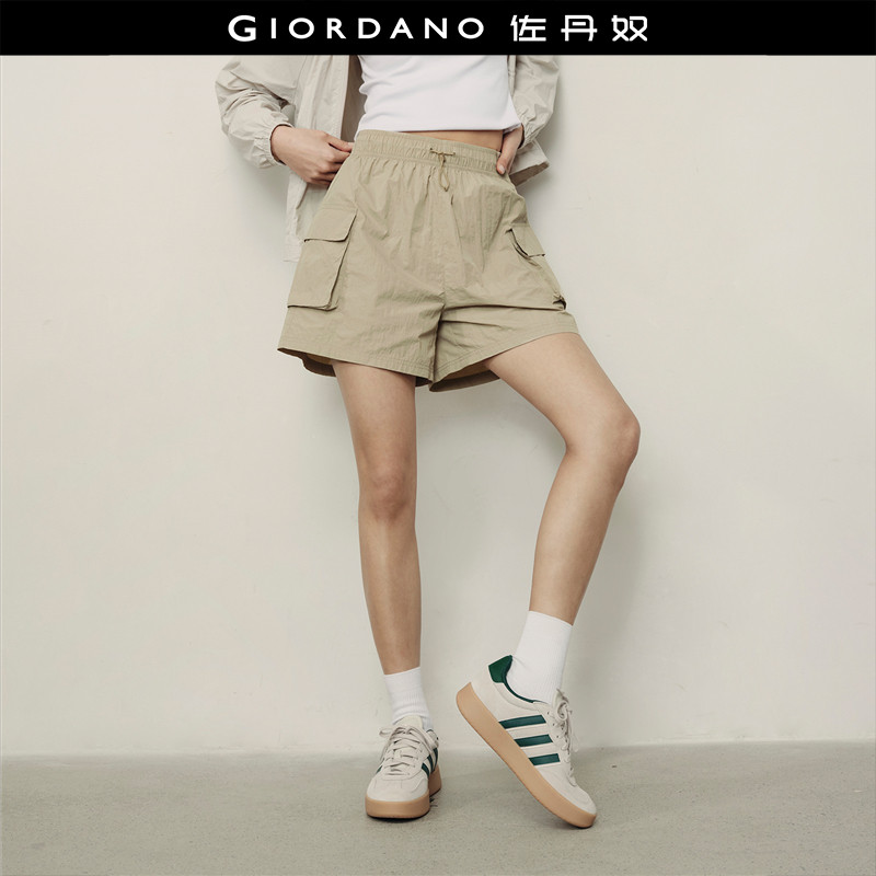 【韩国同款】佐丹奴工装短裤女夏新款口袋松紧腰休闲短裤05405555,女装/女士精品,休闲裤,淘宝优惠券,粉丝福利购,淘宝优惠卷