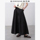 佐丹奴裙裤 女夏季 新款 设计师款 排褶半松紧腰阔腿长裤 女18415612
