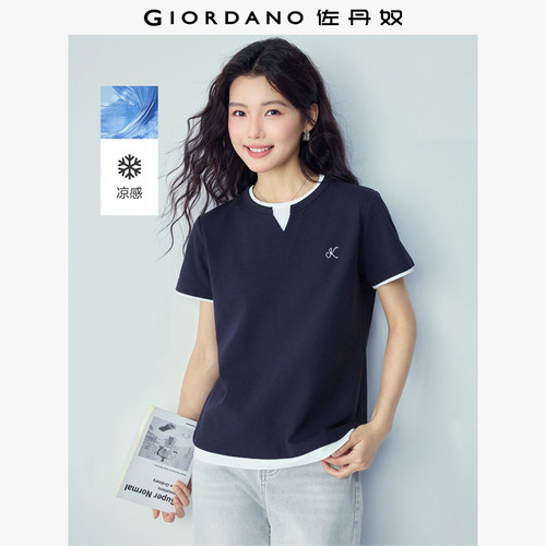 Giordano/佐丹奴短袖刺绣T恤