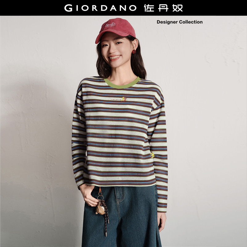 Giordano/佐丹奴长袖印花T恤图片