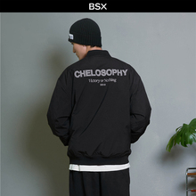 BSX2025秋冬新款棒球服男刺绣飞行员夹克棒球领棉衣外套04075724