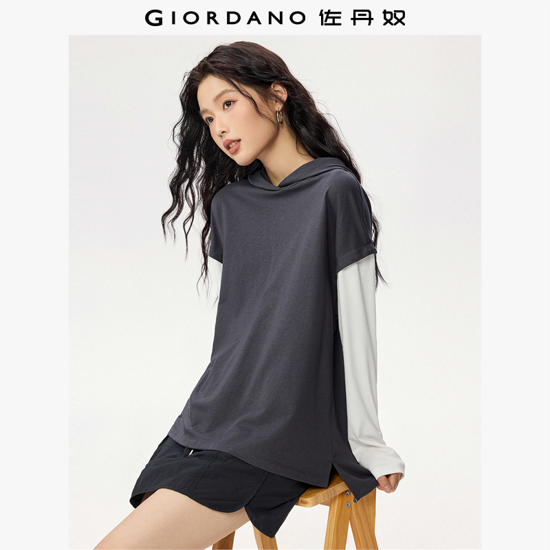 Giordano常规宽松假两件卫衣