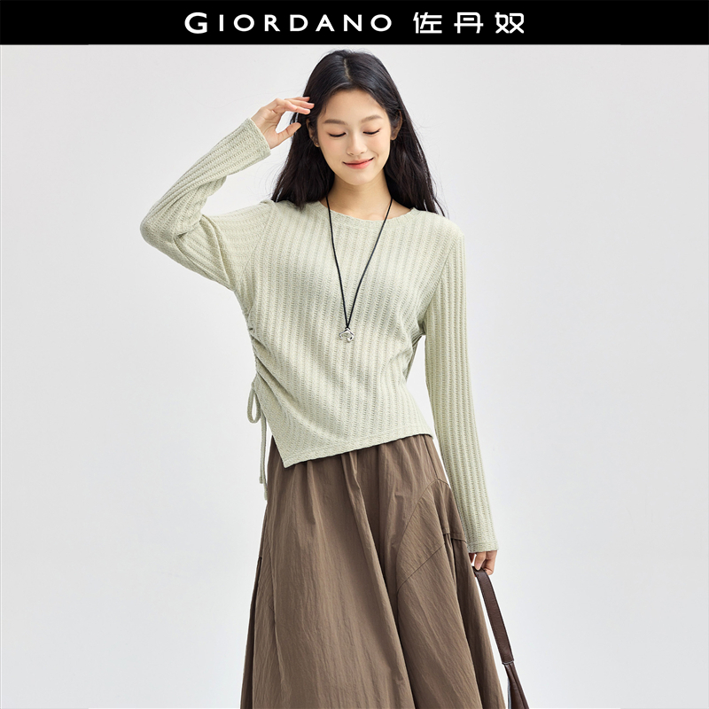 Giordano/佐丹奴长袖抽褶