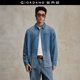 男长袖 宽松水洗渐变牛仔衬衫 18045702 佐丹奴2026年春新款 设计师款