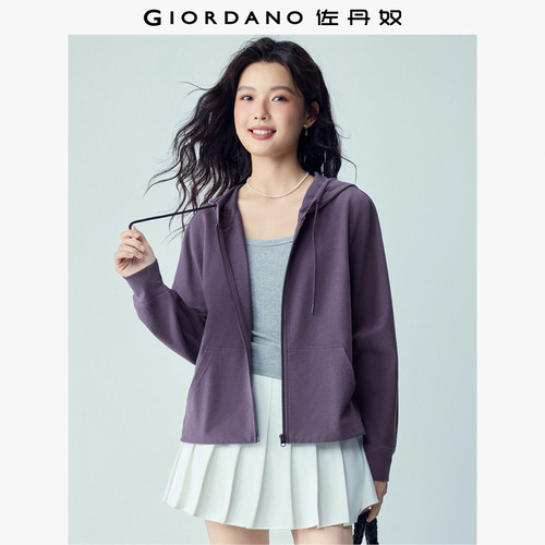 Giordano纯棉蝙蝠袖卫衣外套