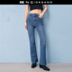 子女品牌皮牌刺绣中腰紧身牛仔喇叭裤 裤 12416116 新款 GC2026年夏季