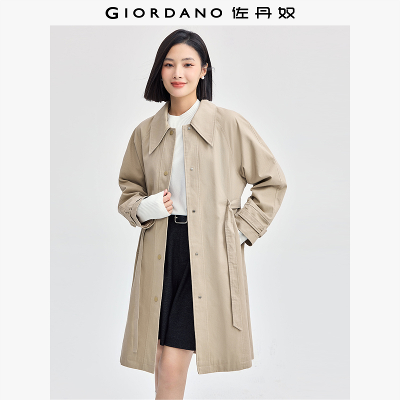 Giordano/佐丹奴长款纯棉外套