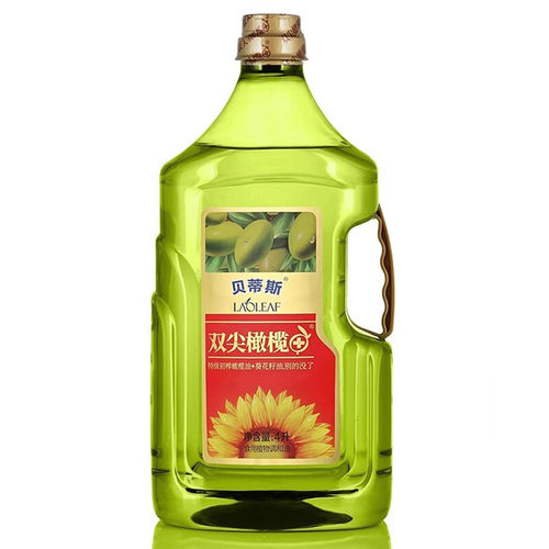 贝蒂斯双尖橄榄和葵花橄榄调和油4L食品油食用油大桶大容量