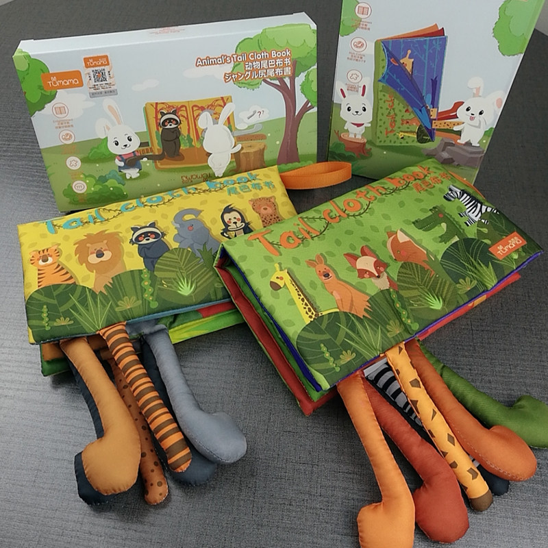 嬰兒立體尾巴布書0-3歲撕不爛可咬寶寶早教益智玩具6-12個月在類目 玩具/童車/益智/積木/模型, 幼兒響鈴/布玩/安撫玩具, 寶寶布書中 - 來自Buy2taobao.com提供專業的淘寶代購服務