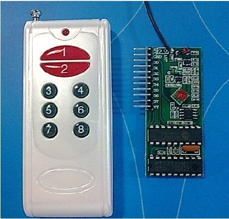 八路接收模块 8路接收器 8路接收模块PT2262\PT2272遥控接收套件