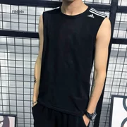 Adidas Adidas vest nam mùa hè 2019 cổ tròn chạy không tay áo thun F84546 - Áo phông thể thao
