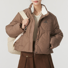Adidas阿迪达斯女款短款羽绒服夏季立领保暖运动外套JG5945