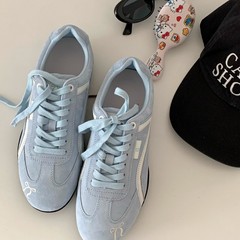 Opening韩国女鞋｜复古芭蕾风德训鞋真皮软底增高美式百搭球鞋女