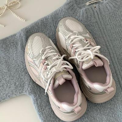 ins2025新款厚底老爹鞋