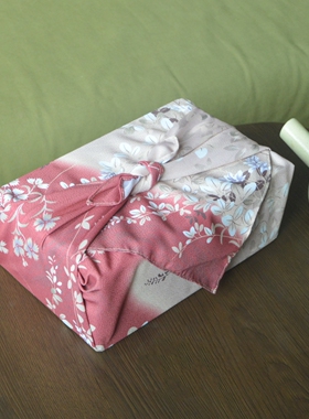 日式和风桌布包裹布风吕敷便当布包袱皮圣诞节礼物盒包装布水中花