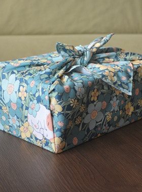 日式和风桌布包裹布风吕敷便当布包袱皮新年圣诞节礼盒包装布猫咪