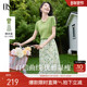 连衣裙 碎花半裙两件套女夏季 小森林套裙 OSA欧莎小清新针织衫