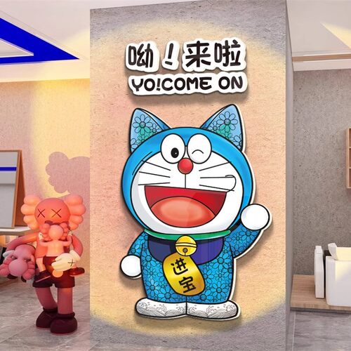 网红拍照打卡墙面装饰氛围布置摆件服装咖啡奶茶店背景墙壁贴纸画