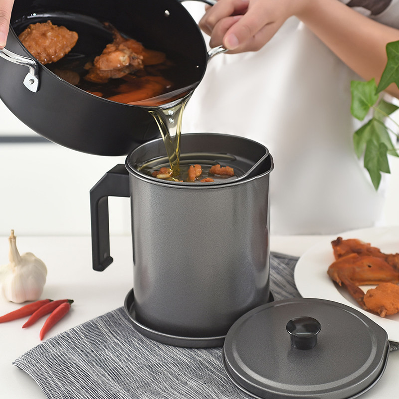 油壶不锈钢厨房装油罐防漏带过滤网家用储油罐子大号油瓶花生油桶