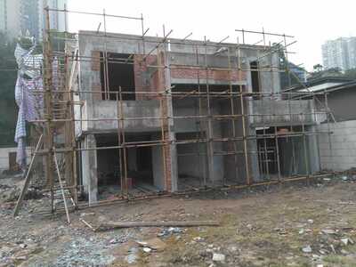 重庆别墅土建现浇 花园园林地下室 拆除项目 钢结构