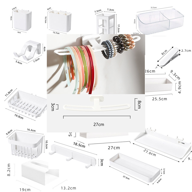 发箍架子展示架洞洞板置物架饰品收纳墙上工具架挂板配件收纳篮
