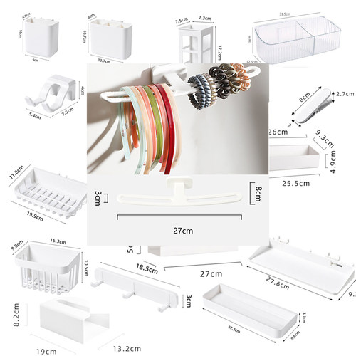 发箍架子展示架洞洞板置物架饰品收纳墙上工具架挂板配件收纳篮