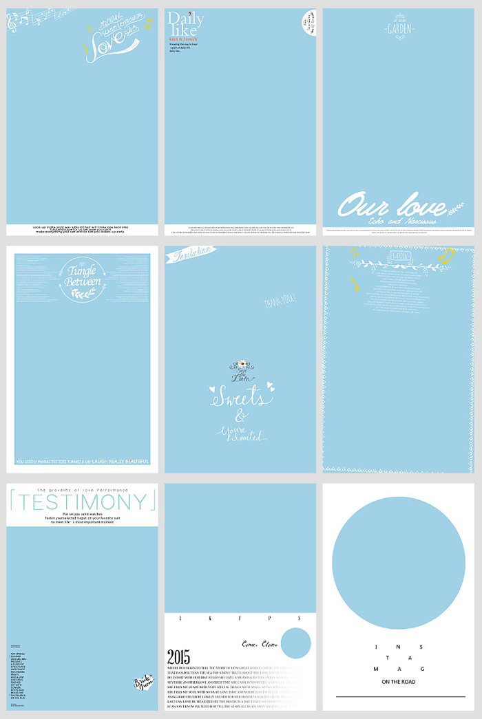 影楼psd模板 婚纱写真儿童模版 相册设计分层素材 克洛伊封面41p7